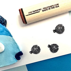 Pufferfish Rubber Stamp