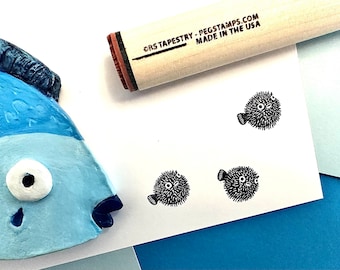 Pufferfish Rubber Stamp