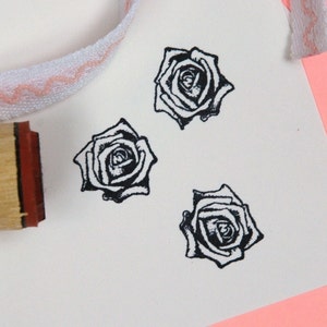 Real Rose Rubber Stamp image 5