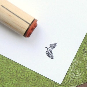 Double Pinecone  Rubber Stamp