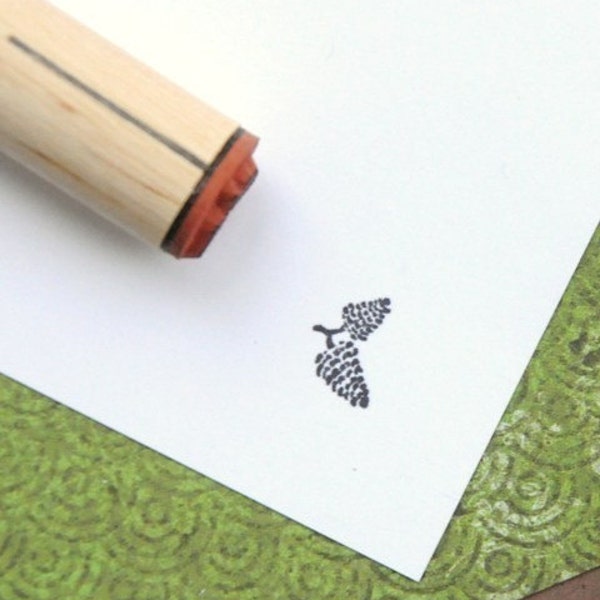 Dubbele Pinecone Rubber Stempel