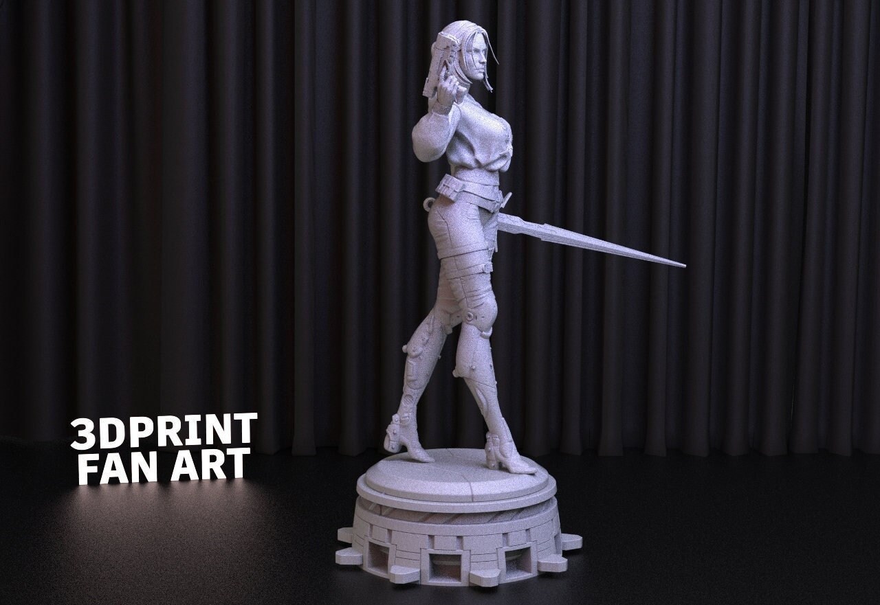 Ciri Cyberpunk 2077 3D Print STL File for 3D Printing,3d Digital File ...