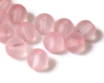 75 6mm Round Pink Beads Vintage Lucite Beads Frosted Lucite Beads Ball Beads Round Beads New Old Stock Bead Jewelry Making Beading Supplies