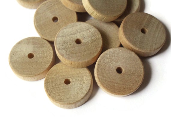 wooden disc beads