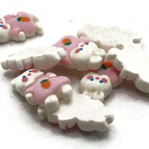 8 26 mm weiße Kaninchen Cabochons Cabochons Kawaii Bunny Cabochons Niedliche Cabochons Fun Cabochons