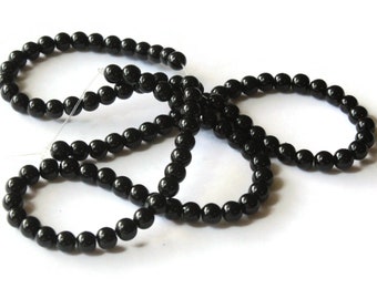 50057 4 mm Perles de Verre Miperla 25 G ROCAILLE Black
