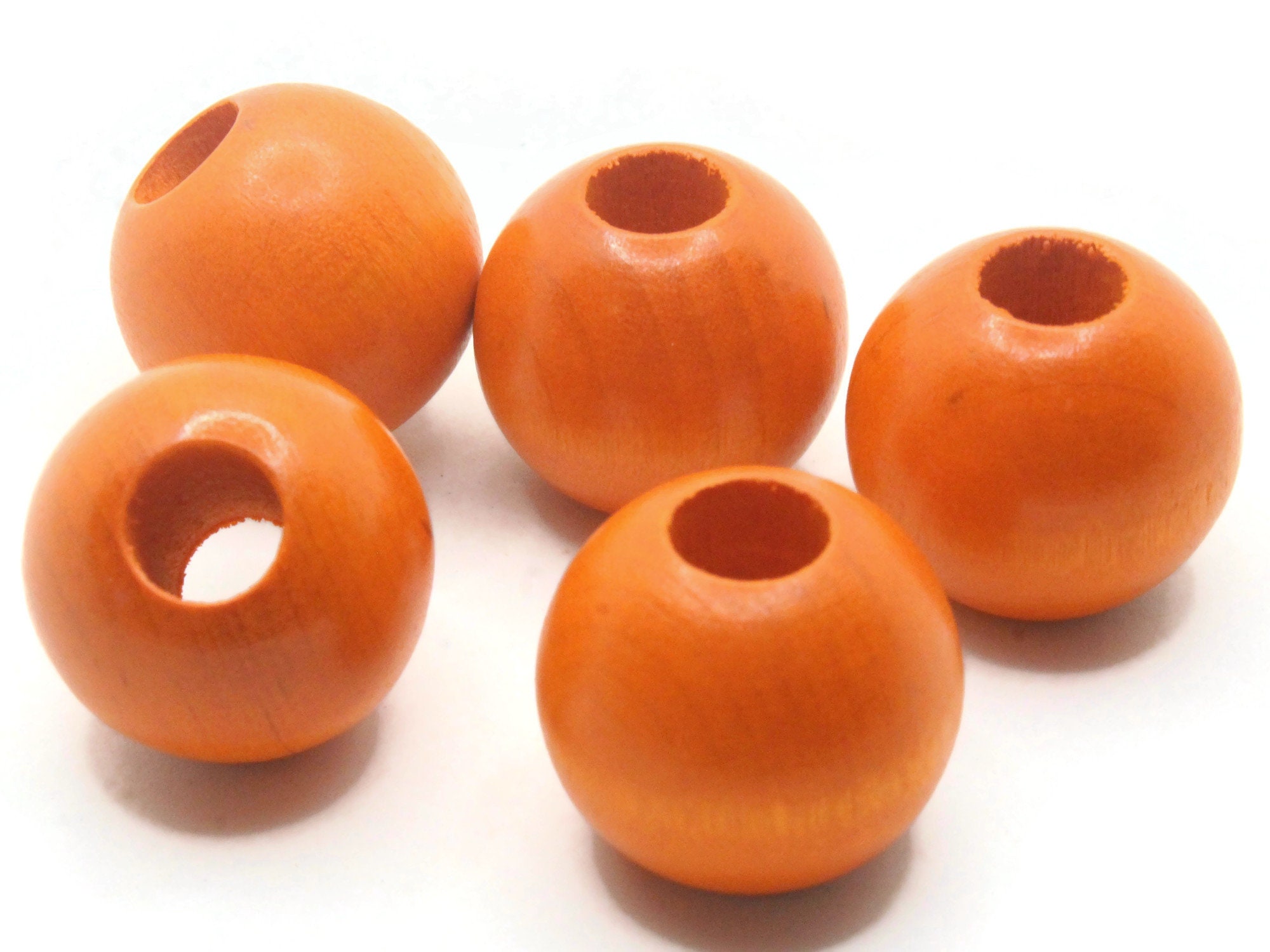 Natural Wood Large Hole Wooden Beads For Macrame Jewelry Charms Crafts  6-25mm 1