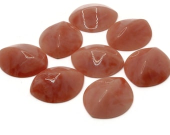 8 22 mm Swirling Pink Marquis Oval Flatback Cabochons Vintage Lucite Cabochons Kunststoff Cabochons Schmuckherstellung Bastelbedarf Smileyboy
