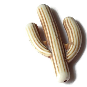 Perline di cactus bianche da 59 mm, perline vegetali, perline turchesi sintetiche, perline focali tinte, forniture per la creazione di gioielli con perline.