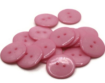 15 24mm boutons roses plats ronds en plastique deux trous boutons fabrication de bijoux fournitures de perles notions de couture