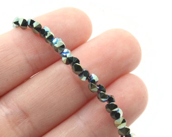 9 Fili Di Perline Di Vetro Trasparenti A Triangolo Piccolo – Perline Sfumate Per Gioielli Fai Da Te, Bracciali E Collane - 5