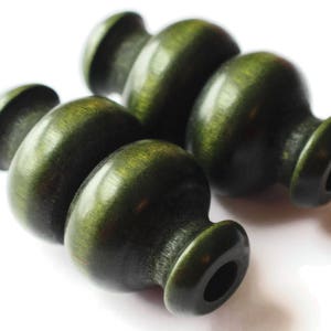 50 mm gröna träpärlor stora fina rör vintagepärlor träpärlor makramépärlor smyckestillverkning pärltillbehör stora hålpärlor