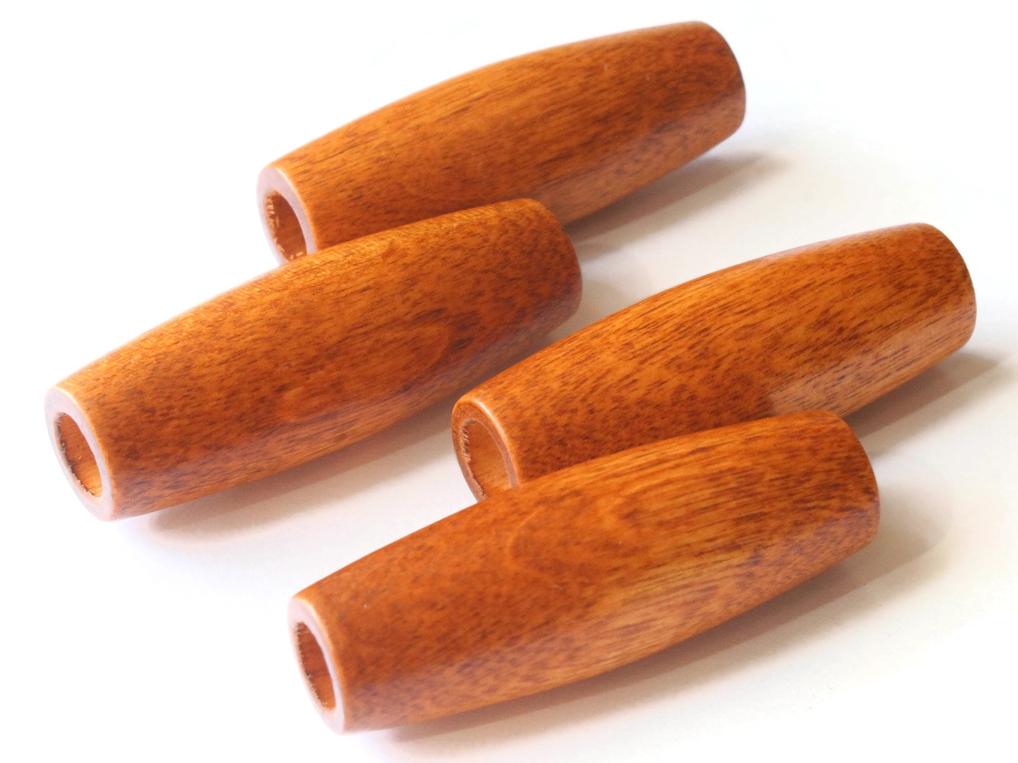 2 Inch Long Large Tube Beads Brown Beads Wood Beads Wooden | Etsy