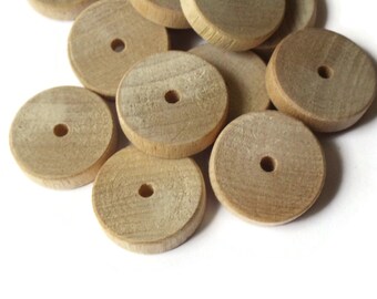 16 19 mm Holz Scheibenperlen Rad Perlen Rohholz Perlen Makramee Perlen Schmuckherstellung Perlenschmuck Zubehör Holzperlen Untertasse Perlen Braune Perlen