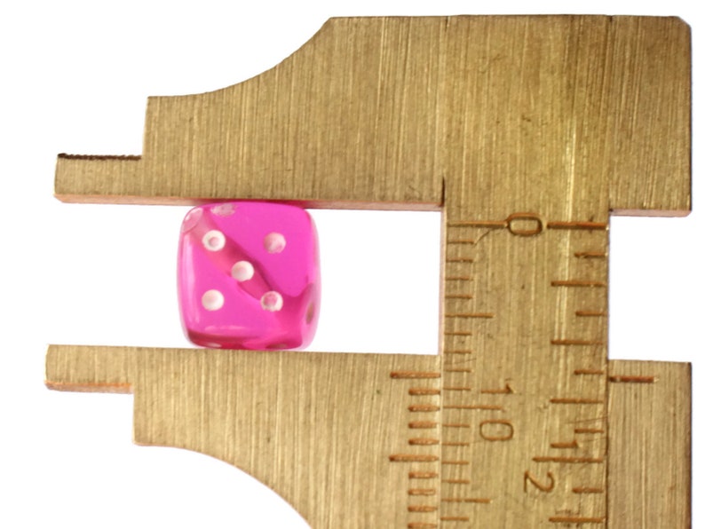 Bright Pink Dice Beads 8mm Cube Beads Plastic 6 Sided Dice Etsy