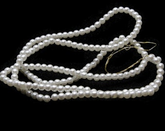 170 3mm Vetro Bianco Perline Perle Finte Gioielli Making Beading Forniture accento rotondo Perline Palla Perline Piccole perline distanziali