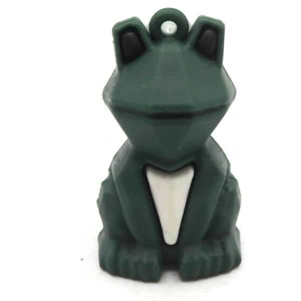 46mm Green Faceted Frog Charms PVC Plastic Animal Pendants Miniature Cute Charms Jewelry Making Beading Supplies kitsch charms Smileyboy