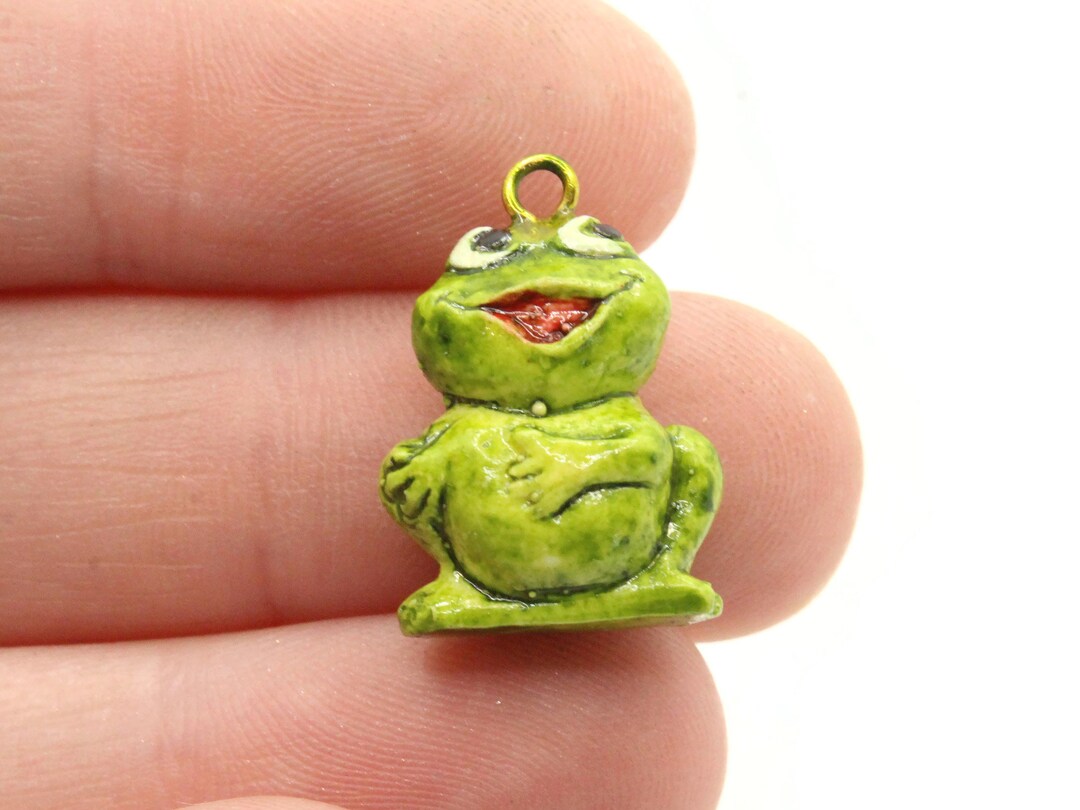 Plastic Frog Pendants Vintage Toads Amphibian Charms Jewelry Etsy