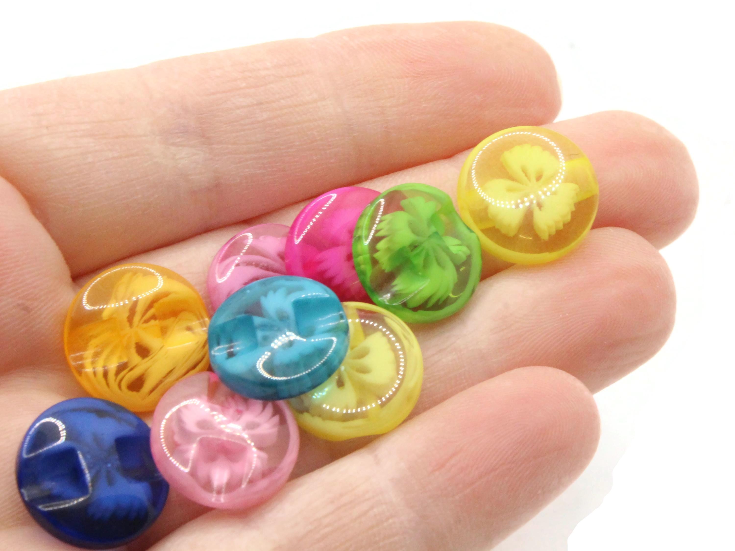 Bottoni Floreali Di Grandi Dimensioni - Italia - Foto 5