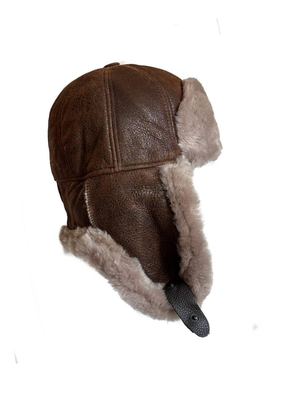Mens Real Rabbit Fur Hat - Etsy