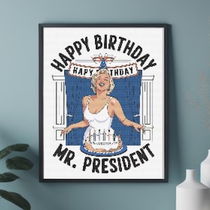 Marilyn Monroe  XStitch Pattern-Iconic Hollywood Glamour in a Timeless DIY Embroidery Design, Perfect for Fans of Classic Film and Fashion