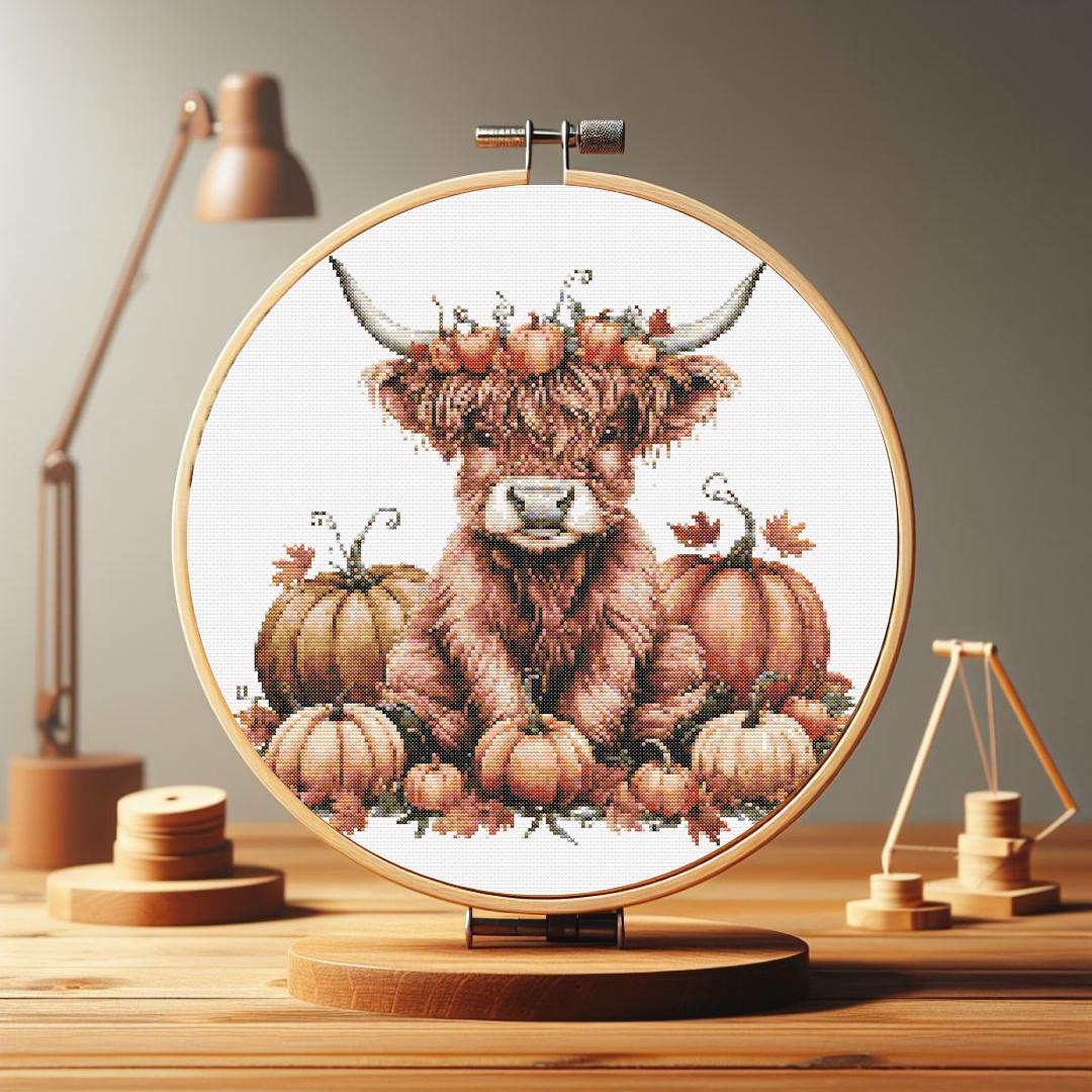 Baby Highland Digital Cross Stitch:the Best Digital Cross Stitch