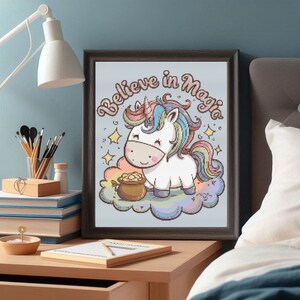 Unicorn Cross Stitch Model -Unique Unicorn for Kids Room and Your Children Embroidery File-Mystical Creature-Kids Room Gift-Instant Download