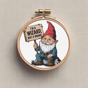Gnome Cross Stitch-Modern Cross Stitch-Cute Xstitch-Instant Download-Gnome Embroidery File- Digital Cross Stitch Pattern