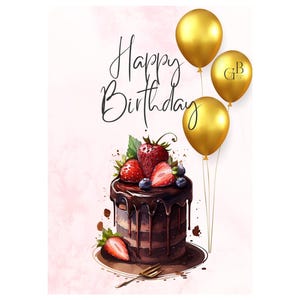 Colección de postales feliz cumpleaños estado de ánimo rosa