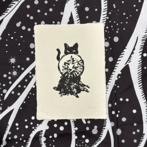 Impresión lino gato mágico A6