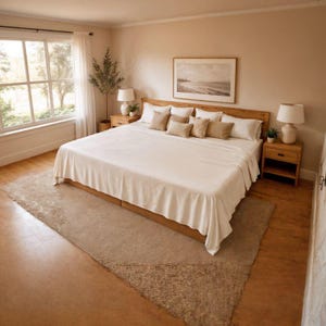 Custom Co-Sleeping Top Sheet, One-Piece Family Bed Flat Sheet, Made to Measure