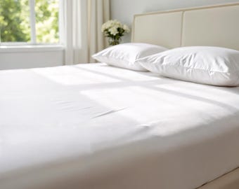 PremaCotton Fitted Sheet | 100% Cotton | OEKO-Tex | 360 Elastic, 12 inch/30 cm Deep Pocket