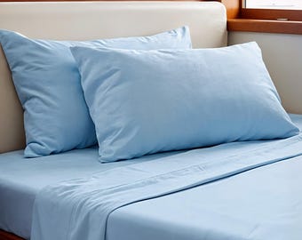 Custom Boat Pillowcases | CloudSoft Marine Fabric | Any Size | Envelope Closure | Quick-Dry