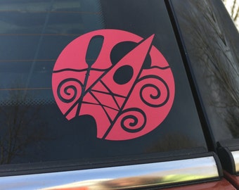 Kayaking Decal, MEDIUM or LARGE