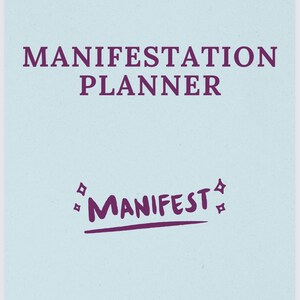 Manifestation Planner | Law of Attraction Journal | Goal Setting | Dream Life Planner