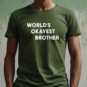 Maglietta per fratello più bello del mondo, regalo per fratello, regalo divertente per fratello, maglietta per fratello pazzo, maglietta per fratello migliore, regali per la Festa del papà, magliette divertenti