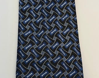 Classic Robert Talbott Geometric in Navy, Black & Gray