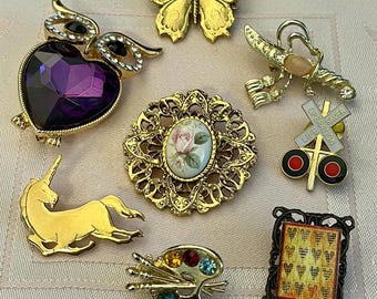Brooch collection from the 80's - Pick your brooch