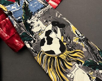 Henry Grethel Dancing Cow All Silk Necktie