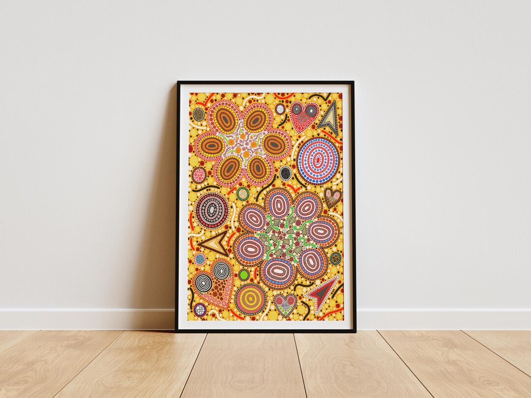 Abstract Floral Energy Art - Yellow (digital Download) - Etsy