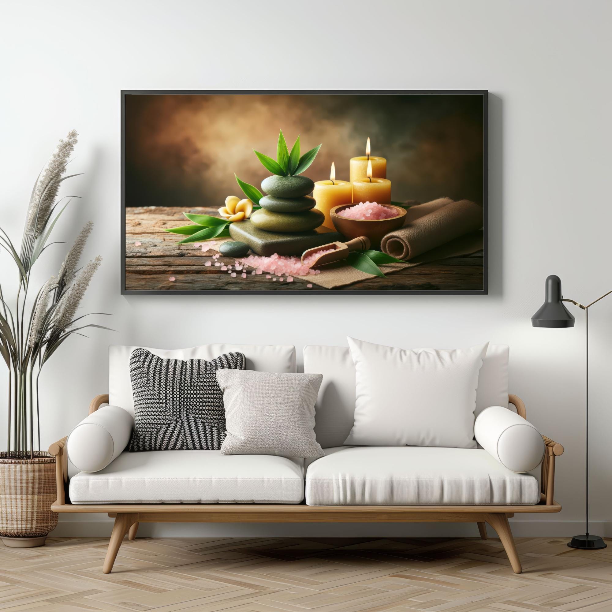 Zen Spa Printable Wall Art | Aromatic Candles & Stones | Instant ...