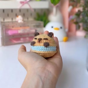 Macaron Capybara Crochet Pattern | Cute Amigurumi Capybara PDF | Kawaii Crochet Pattern | Beginner Friendly