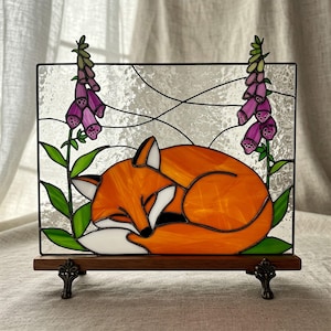 Stained Glass Fox Suncatcher Pattern: Modern DIY Home Decor (Digital Download)