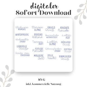 Archivo digital SVG PNG incl. licencia comercial, archivo láser Navidad, trazador Navidad, trazador Navidad diciendo, trazador refranes navideños