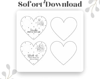 SVG file including commercial license, laser file, SVG file candle plate, Mother's Day file, laser file mom, SVG mom, Mother's Day laser file, Mother's Day