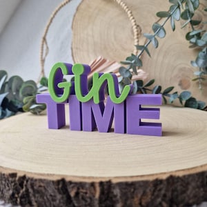 Digitaal STL-bestand inclusief commerciële licentie, 3D-bestand, 3D-printbestand, digitaal bestand, gin-tijd, bestand gin-tijd, 3D-printletters