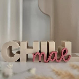 Digitale STL Datei inkl. Gewerbelizenz, 3D Datei,3D Druck Datei, Drucker 3D,digitale Datei,chill mal, Datei chill mal, 3D Druck Schriftzug