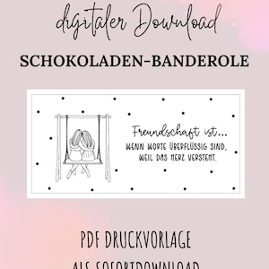 Digital PDF print template including commercial license, print file, file for printing chocolate banderole, PDF banderole chocolate