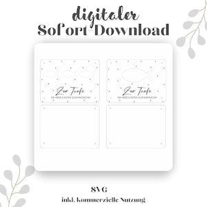 Fichier SVG numérique comprenant une licence commerciale, un fichier SVG, un fichier de baptême, un fichier laser de baptême, un fichier de cadeau de baptême, un cadeau en espèces SVG de baptême, un cadeau de baptême