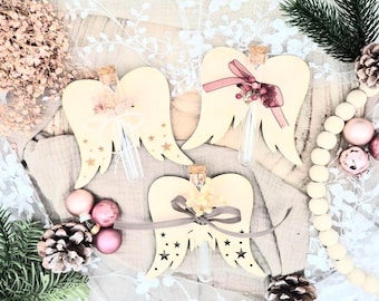 Digital SVG file including commercial license, laser file tree decoration, laser file Christmas, SVG tree decoration Christmas, laser file angel wings